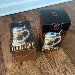 Paul Sebastian fine fragrance company pewter lidded beer stein